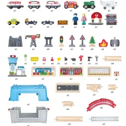 Hape Super Cityscape Transport Bucket Set