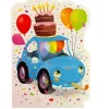 Happy Birthday Car Die-Cut Card