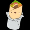 Happy Burrito 4" Sticker