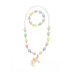 Happy-Go-Unicorn Necklace & Bracelet Set