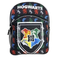 Harry Potter 16" Black Backpack w/ Front Pocket