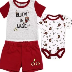 HARRY POTTER Boys Newborn 3PC Short Set