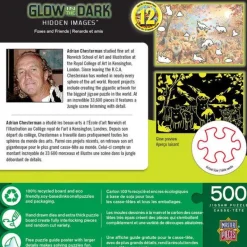 Hidden Images Glow In The Dark - Foxes and Friends - 500 Piece Puzzle