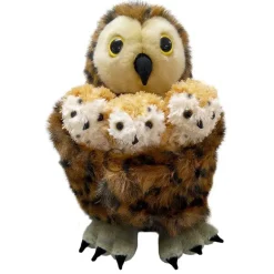 Hide-Away Puppets - Mother Owl With 3 Babies