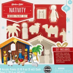 Holiday Wood Paint Kit - Nativity