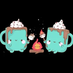 Hot Chocolate Campfire 4" Sticker