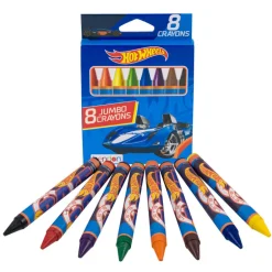 Hot Wheels 8 Count Jumbo Crayons