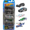 Hot Wheels 1:64 Scale Batman-Themed Toy Vehicles, Set Of 5