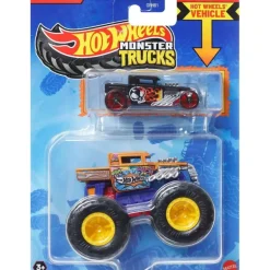 HOT WHEELS Monster Truck plus Car - Bone Shaker
