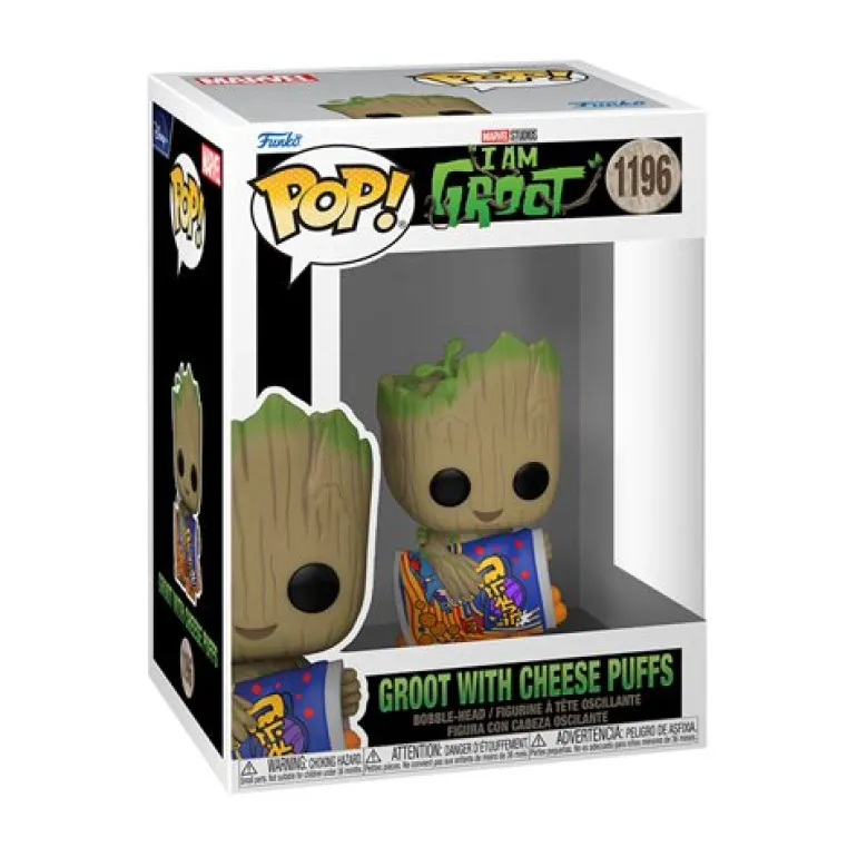 I Am Groot - Groot with Cheese Puffs Funko Pop! Vinyl Figure