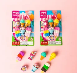 Ice Cream Treats Series Mini Erasers Card