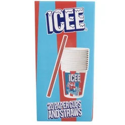 ICEE 20 Paper Cups & Straws