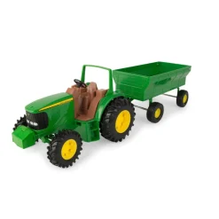 8-Inch John Deere Tractor and Wagon