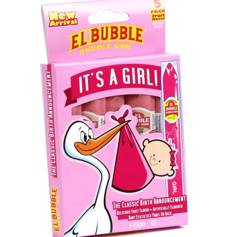 It's A Girl Bubble Gum Cigars 5 Pack