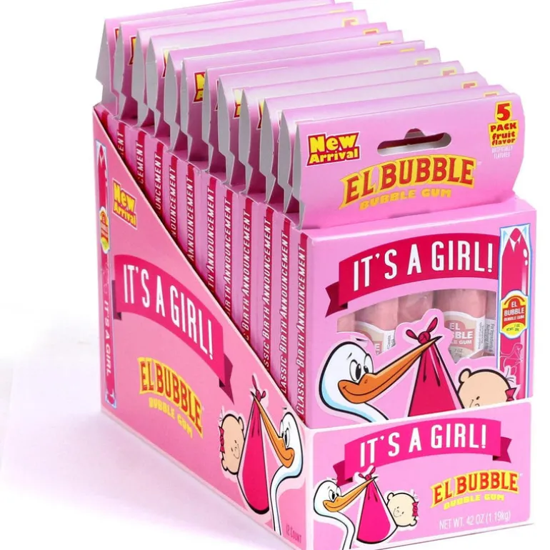 It's A Girl Bubble Gum Cigars 5 Pack