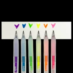 Jelly Gloss Neon Multi-Surface Deco Gel Pens - Set of 6