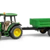 John Deere 5115M with Trailer