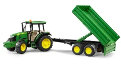 John Deere 5115M with Trailer