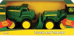 John Deere Sandbox Vehicle 2 Pack With Loader And Dump Truck