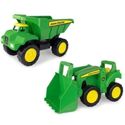 John Deere Sandbox Vehicle 2 Pack With Loader And Dump Truck