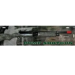Kids Camo Pump Shotgun, includes 30.25" Long Solid Wood & Steel Toy Shotgun