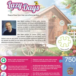 Lazy Days - Flying to Flower Farm - 750 Piece Puzzle