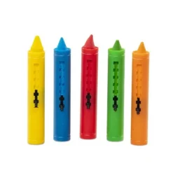 Learning Mat Wipe Off Crayons - 5 Colors