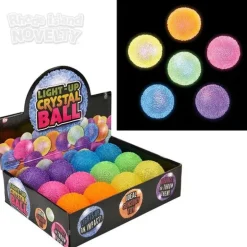 2.5" Light-Up Crystal Bouncy Ball Assorted Colors