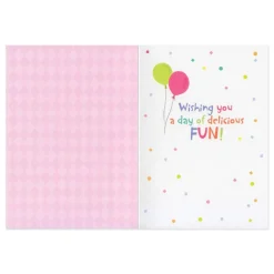 Macaroons Glitter Birthday Card