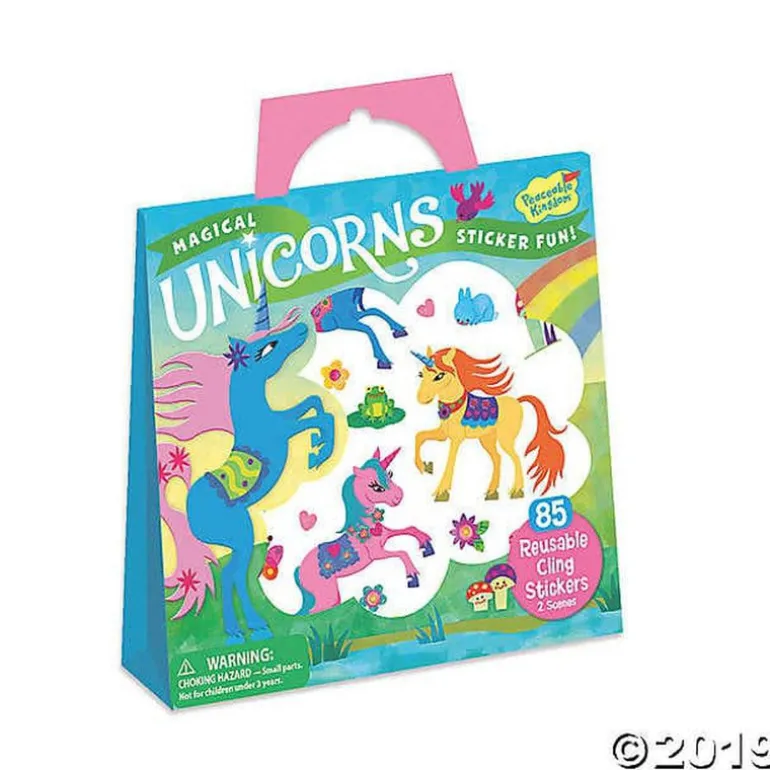 Magical Unicorns Reusable Sticker Tote