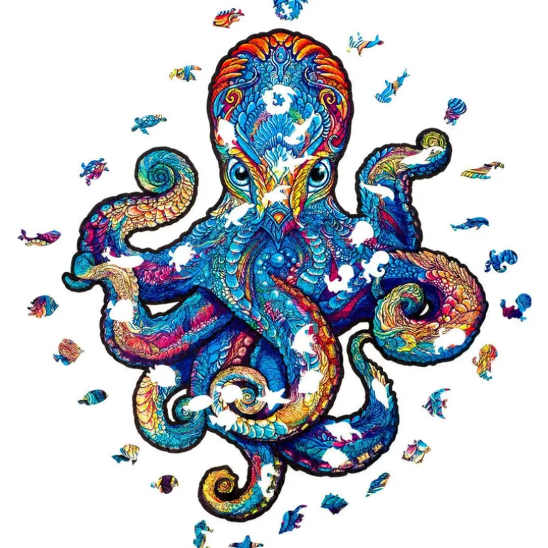 Magnetic Octopus Wooden Puzzle