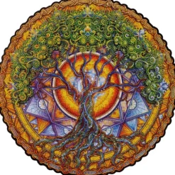 Mandala - Tree of Life Wooden Jigsaw Puzzle