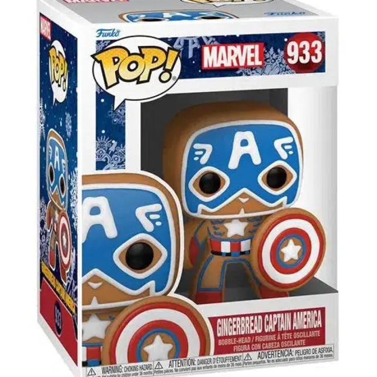 Marvel Holiday - Gingerbread Captain America Pop! Vinyl Figure