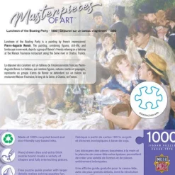 Masterpieces of Art - Luncheon of the Boating Party - 1000 Piece Puzzle