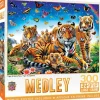 Medley - Tiger & Butterflies - 300 Piece EzGrip Puzzle