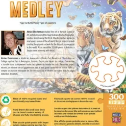 Medley - Tiger & Butterflies - 300 Piece EzGrip Puzzle