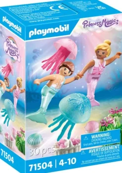 Mermaid Children with Jellyfish