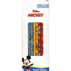 Mickey 6 Pack Pencils on blister card
