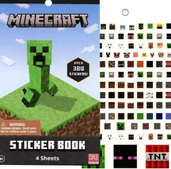Minecraft 4 Sheet Sticker Pad, 200+ Stickers