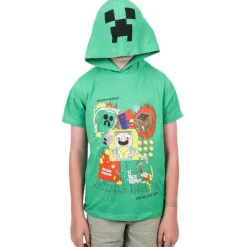 Minecraft: Build/Explore/Create - Youth Cosplay Hooded Tee