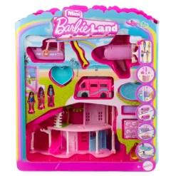 Mini Barbieland - Dreamhouse & 3-Vehicle Playset