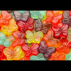 Mini Gummi Butterflies 7.5 oz. Peg Bag