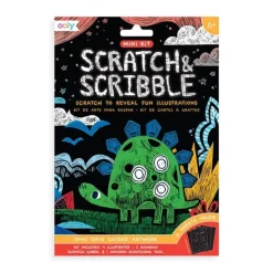 Mini Kit Scratch and Scribble Scratch Art Kit - Dino Days