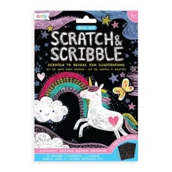 Mini Kit Scratch and Scribble Scratch Art Kit - Funtastic Friends