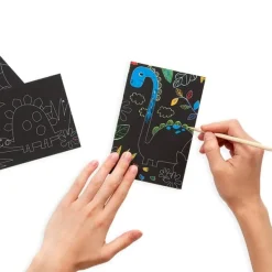 Mini Kit Scratch and Scribble Scratch Art Kit - Dino Days