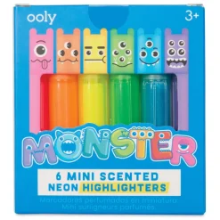 Mini Monster Scented Highlighters - Box of 6