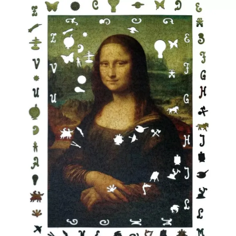 Mona Lisa Wooden Puzzle - 1,000 Pieces
