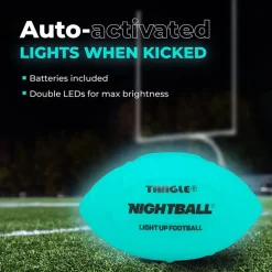 Nightball Glow in the Dark Light Up Football Blue