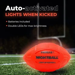 Nightball Glow in the Dark Light Up Football Red