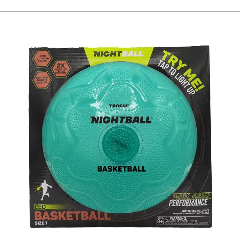 Nightball Glow in the Dark Light Up Basketball Teal